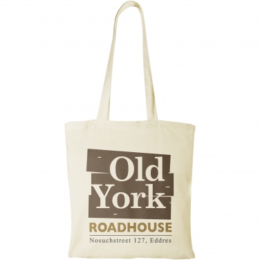 Logo trade promotional gifts image of: Madras 140 g/m² cotton tote bag 7L