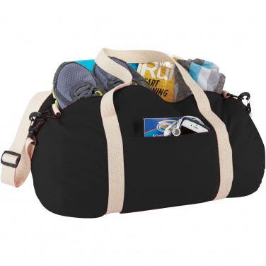 Logo trade promotional gifts image of: Cochichuate cotton barrel duffel bag 25L