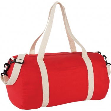 Logo trade corporate gift photo of: Cochichuate cotton barrel duffel bag 25L