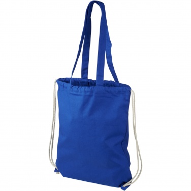 Logo trade promotional merchandise image of: Eliza 240 g/m² cotton drawstring bag 6L