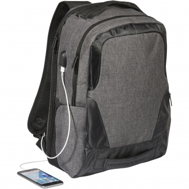 Logo trade corporate gifts image of: Overland 17" TSA laptop backpack 18L