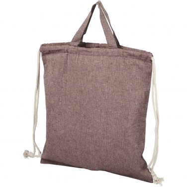 Logo trade promotional gifts image of: Pheebs 150 g/m² recycled drawstring bag 6L