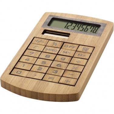 Logotrade advertising product picture of: Eugene calculator made of bamboo