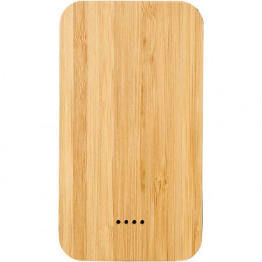Logo trade advertising products picture of: Future 6000 mAh bamboo/fabric wireless power bank