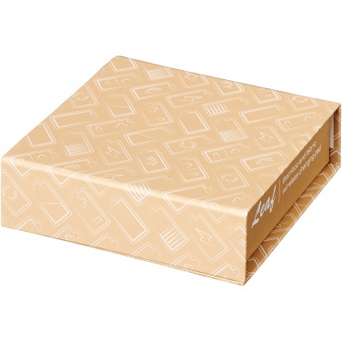Logotrade promotional giveaway picture of: Leaf 5W bamboo and fabric wireless charging pad