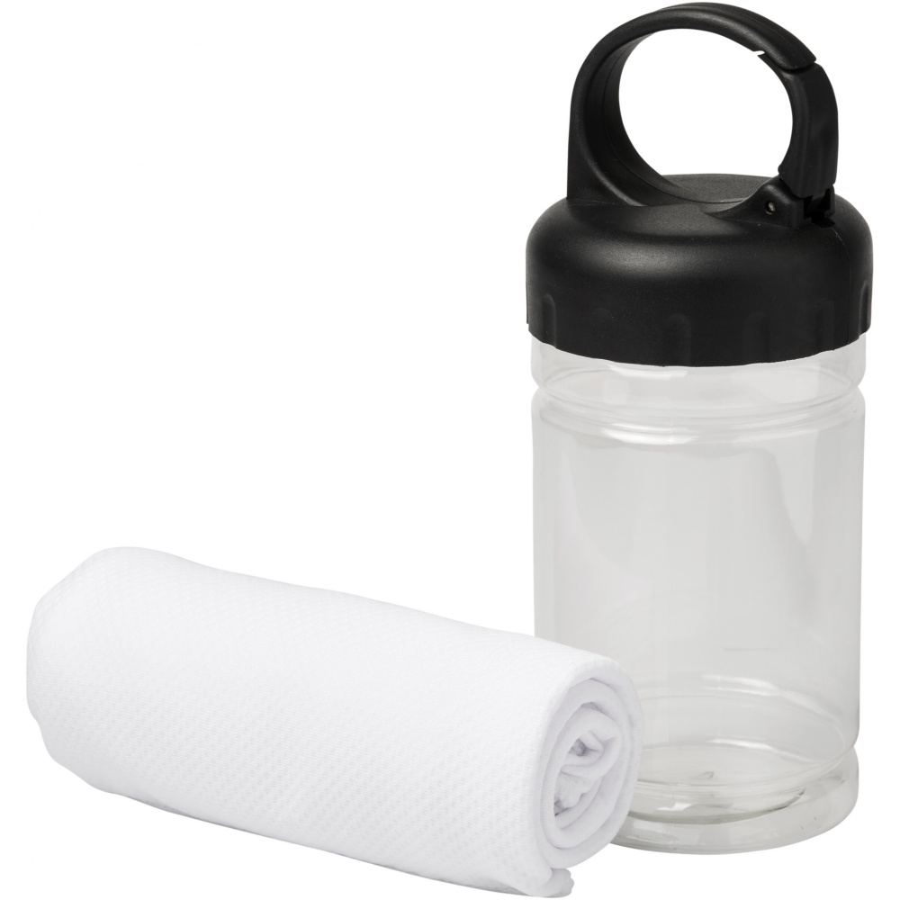 Logotrade promotional giveaway picture of: Remy cooling towel in PET container