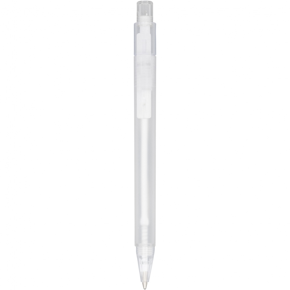 Logo trade promotional products image of: Calypso frosted ballpoint pen