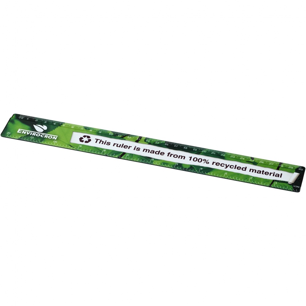 Logotrade promotional items photo of: Terran 30 cm ruler from 100% recycled plastic