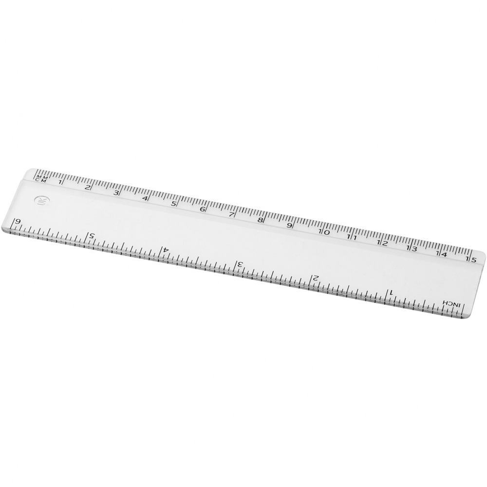 Logotrade promotional product image of: Renzo 15 cm plastic ruler