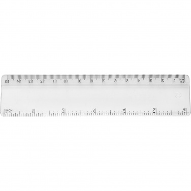Logotrade promotional giveaway image of: Renzo 15 cm plastic ruler