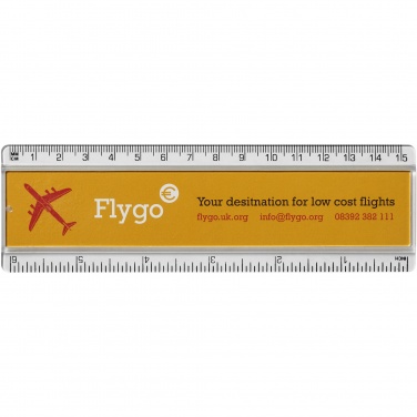 Logotrade business gift image of: Ellison 15 cm plastic insert ruler
