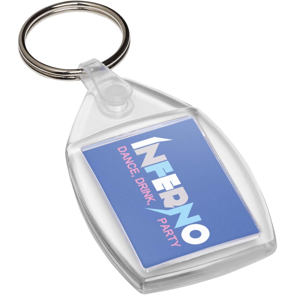 Logotrade advertising products photo of: Lita P6 keychain with plastic clip