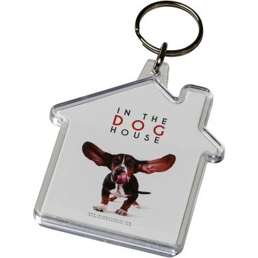 Logo trade corporate gifts picture of: Combo house-shaped keychain