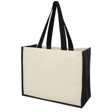 Logotrade business gifts photo of: Varai 320 g/m² canvas and jute shopping tote bag 23L