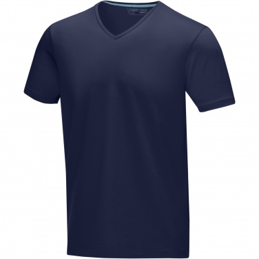 Logotrade advertising product picture of: Kawartha short sleeve men's organic V-neck t-shirt
