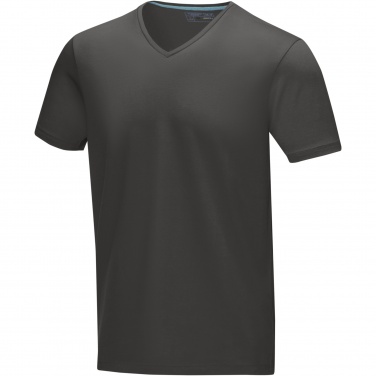 Logotrade promotional gifts photo of: Kawartha short sleeve men's organic V-neck t-shirt