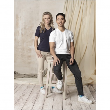 Logo trade promotional products image of: Kawartha short sleeve women's organic V-neck t-shirt