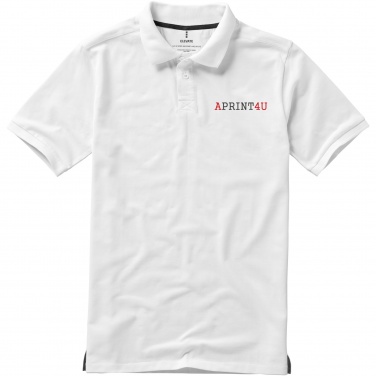 Logo trade promotional giveaway photo of: Calgary short sleeve men's polo