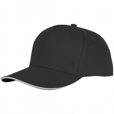 Logotrade promotional products photo of: Ceto 5 panel sandwich cap