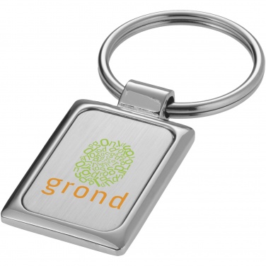 Logo trade promotional items picture of: Sergio rectangular metal keychain