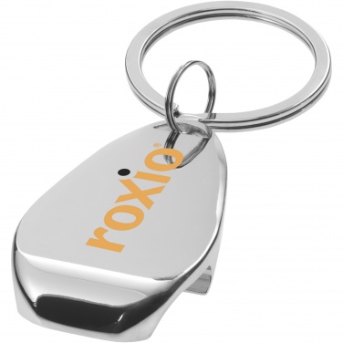Logo trade promotional products image of: Don bottle opener keychain