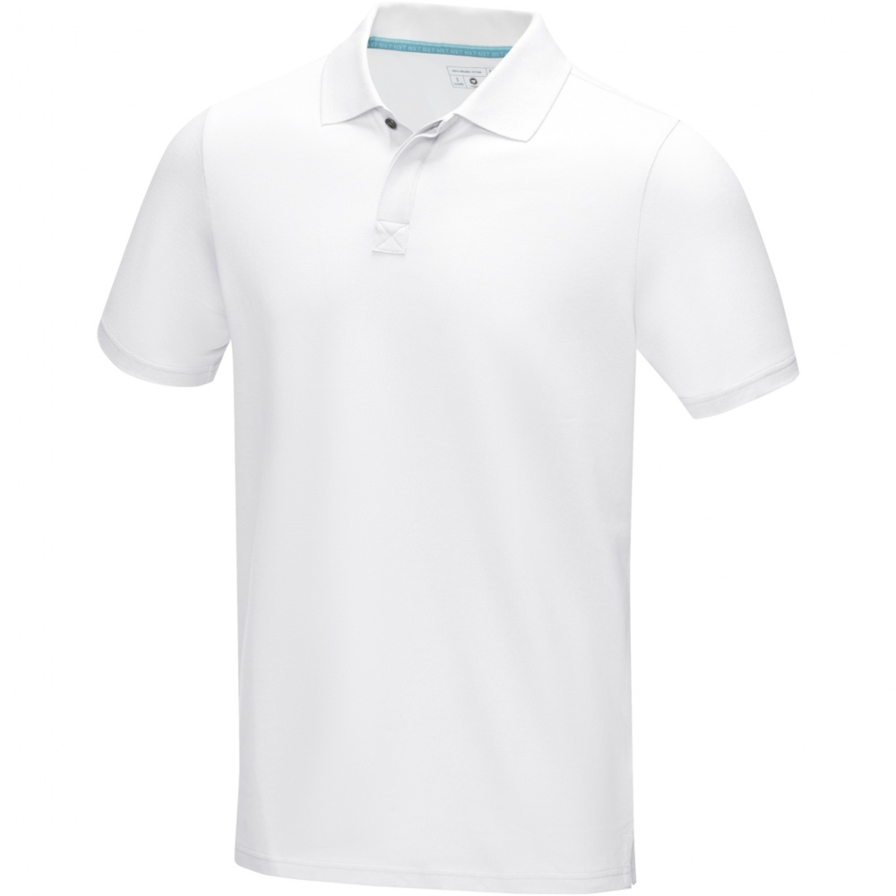 Logo trade promotional merchandise picture of: Graphite short sleeve men’s organic polo