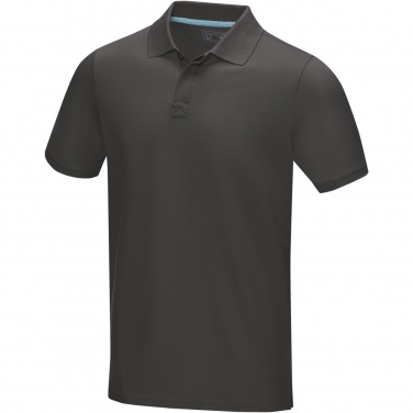 Logotrade promotional gift image of: Graphite short sleeve men’s organic polo