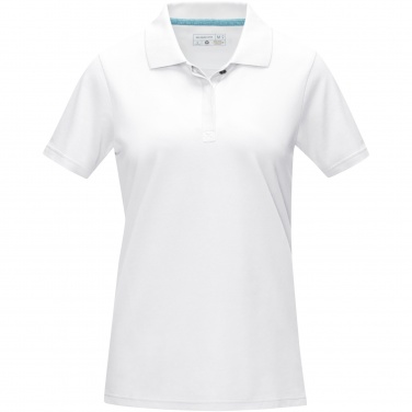 Logo trade promotional items picture of: Graphite short sleeve women’s organic polo
