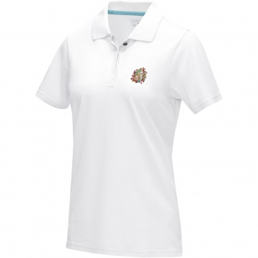 Logo trade promotional gifts image of: Graphite short sleeve women’s organic polo