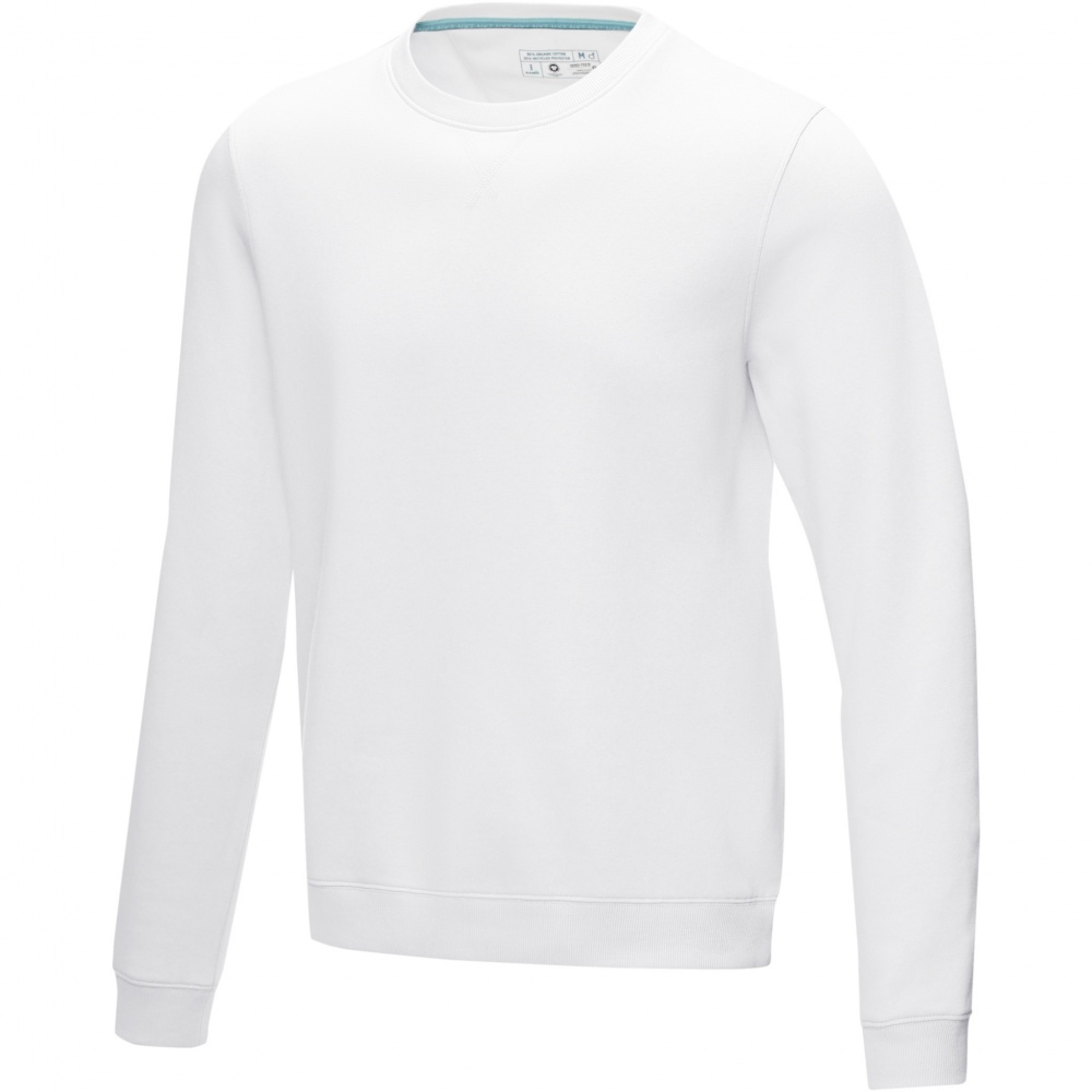Logotrade promotional giveaway picture of: Jasper men’s organic recycled crewneck sweater