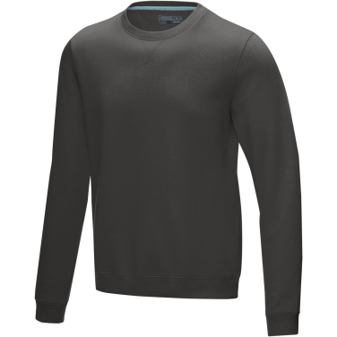 Logotrade promotional gift image of: Jasper men’s organic recycled crewneck sweater