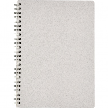Logo trade business gifts image of: Bianco A5 size wire-o notebook