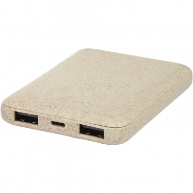 Logotrade promotional giveaway picture of: Asama 5000 mAh wheat straw power bank