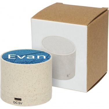 Logotrade business gifts photo of: Kikai wheat straw Bluetooth® speaker