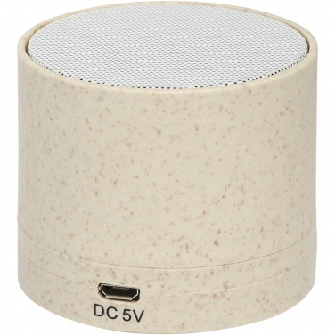 Logotrade promotional products photo of: Kikai wheat straw Bluetooth® speaker