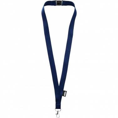 Logo trade promotional item photo of: Tom recycled PET lanyard with breakaway closure