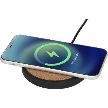 Logo trade promotional giveaway photo of: Kivi 10W limestone/cork wireless charging pad