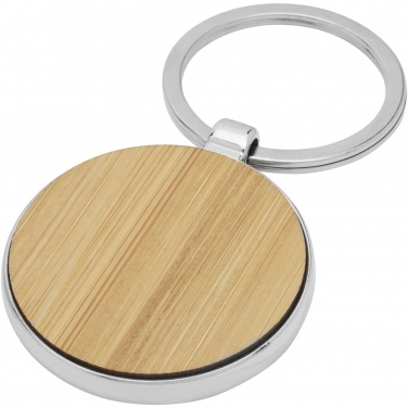 Logotrade advertising product image of: Nino bamboo round keychain