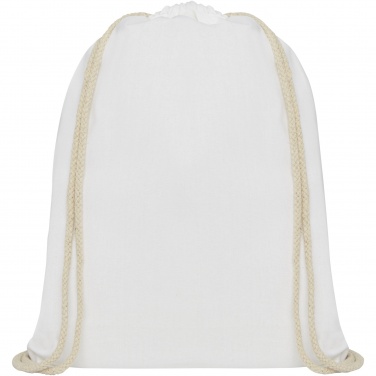 Logotrade promotional gift picture of: Oregon 140 g/m² cotton drawstring bag 5L