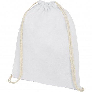 Logotrade promotional product picture of: Oregon 140 g/m² cotton drawstring bag 5L