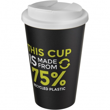 Logo trade corporate gifts image of: Americano® Eco 350 ml recycled tumbler with spill-proof lid