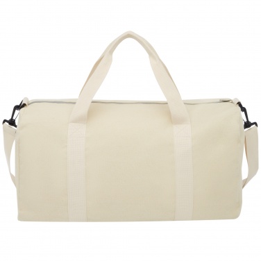 Logo trade promotional giveaways picture of: Pheebs 450 g/m² recycled cotton and polyester duffel bag 24L