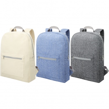 Logo trade promotional gift photo of: Pheebs 450 g/m² recycled cotton and polyester backpack 10L