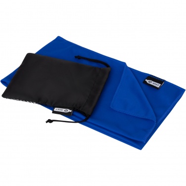 Logo trade promotional merchandise picture of: Raquel cooling towel made from recycled PET 80x30 cm
