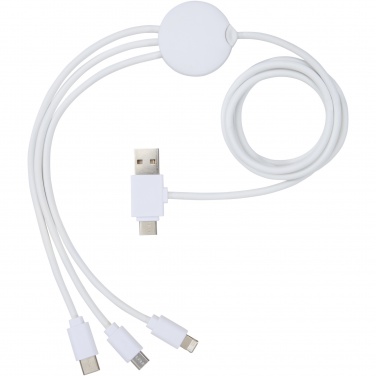 Logo trade promotional merchandise photo of: Pure 5-in-1 charging cable with antibacterial additive