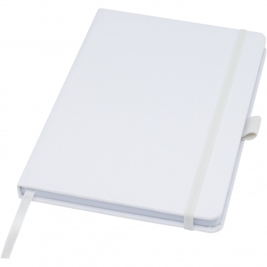 Logo trade promotional giveaway photo of: Honua A5 recycled paper notebook with recycled PET cover