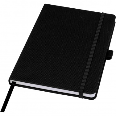 Logo trade corporate gifts picture of: Honua A5 recycled paper notebook with recycled PET cover