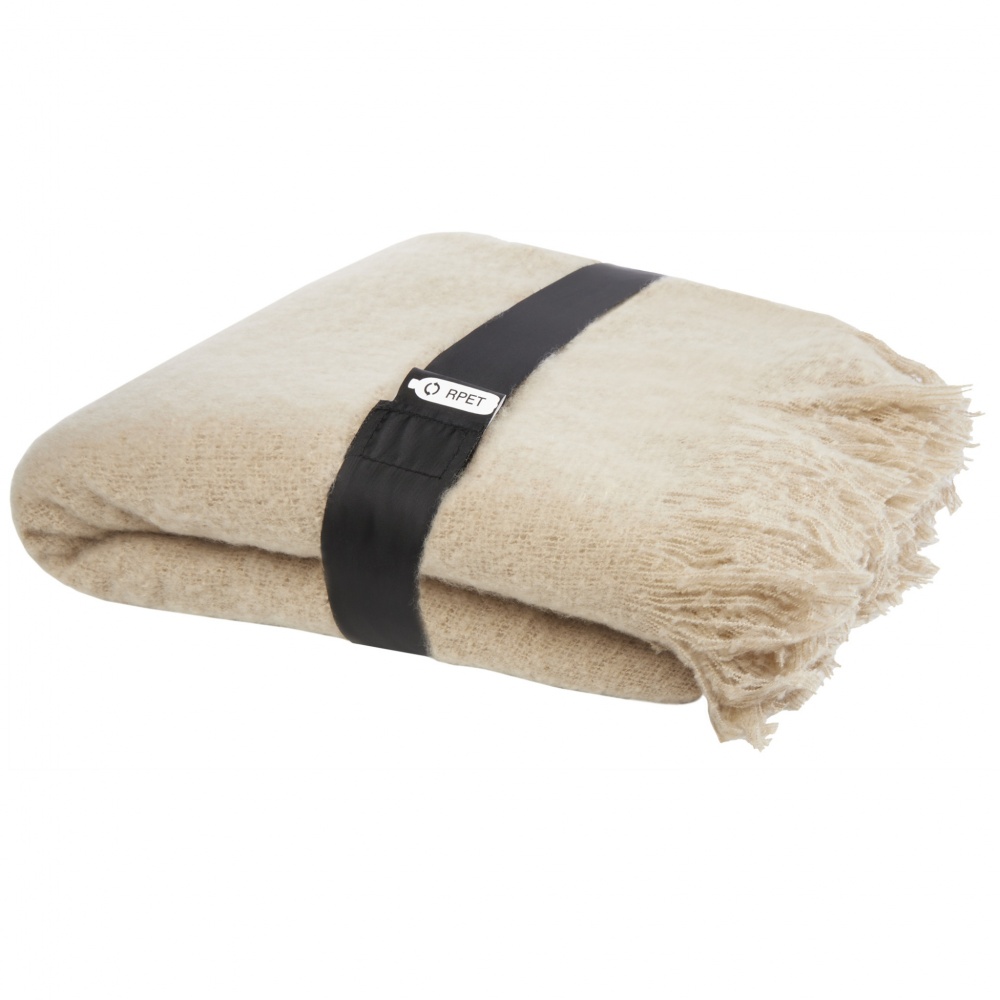 Logo trade business gift photo of: Ivy GRS certified RPET blanket