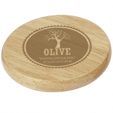 Logotrade promotional items photo of: Scoll wooden coaster with bottle opener