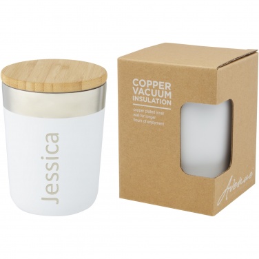 Logotrade corporate gift picture of: Lagan 300 ml stainless steel tumbler with bamboo lid